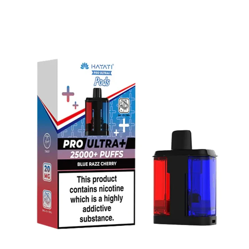 Hayati Pro Ultra Plus 25K Blue Razz Cherry Refill Pods
