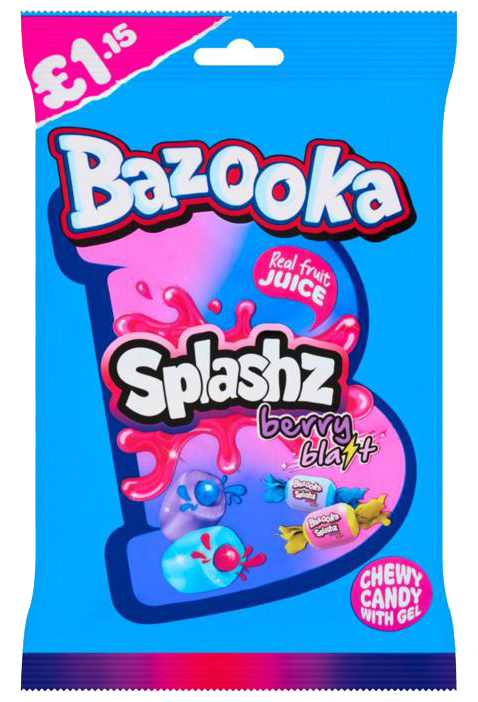 Bazooka Splashz Berry Blast 12x120g
