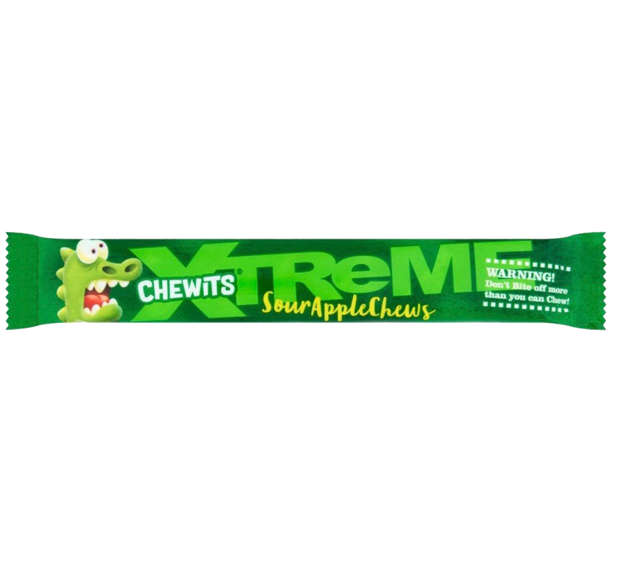 Chewits SourApple Chews 24x34g