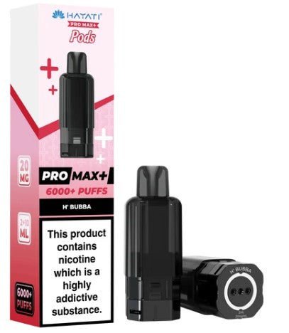 Hayati Pro Max+ Pods 6000+ Puffs H'BUBBA