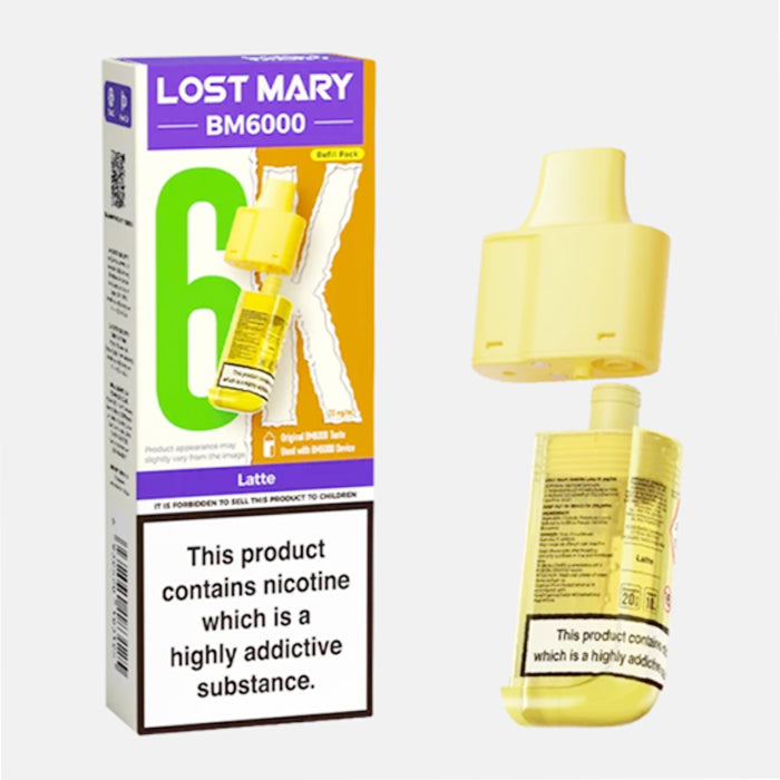 Lost marry Refillable pod bm 6000 latte