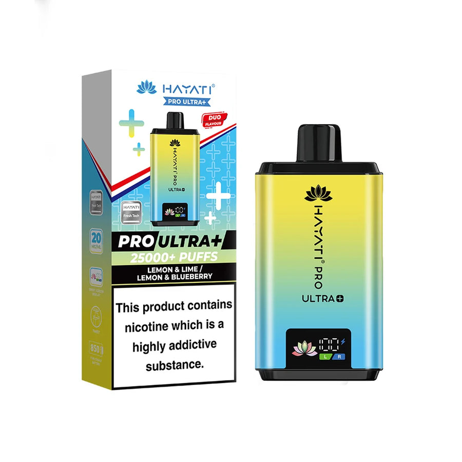 Hayati Pro Ultra+ 25000 Puffs Lemon & Lime / Lemon & Blueberry