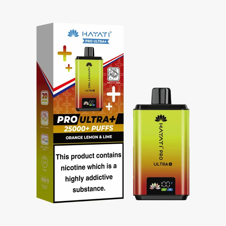Hayati Pro Ultra+ 25000 Puffs Orange Lemon Lime