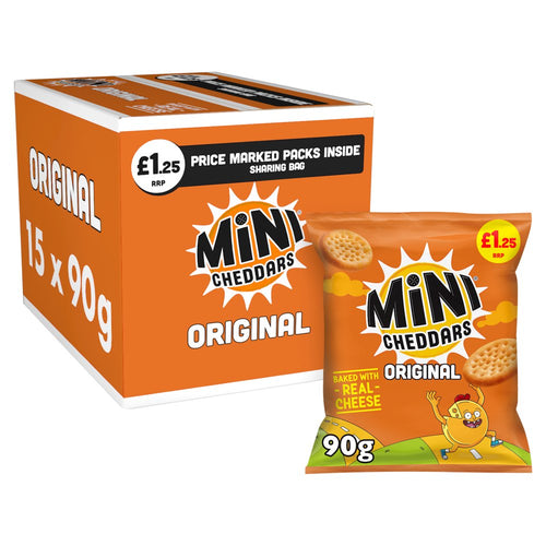 Mini Cheddars Original 90g 90g × 15 × 1