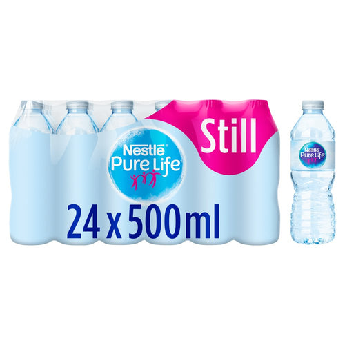 Nestle Pure Life Still Spring Water 24x500ml 50Cl × 24 × 1