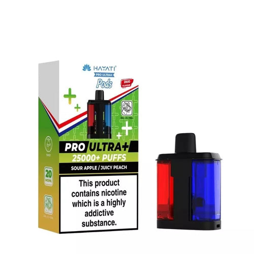Hayati Pro Ultra Plus 25K Sour Apple Juicy Peach Refill Pods
