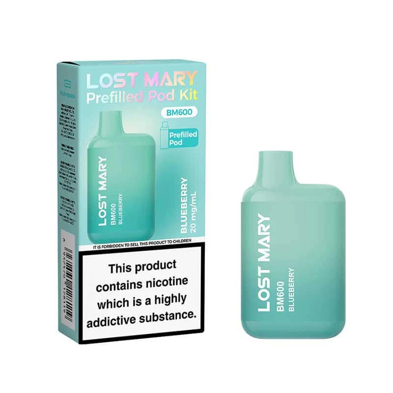 LOST MARY BM600 RECHARGEABLE PREFILLED KIT PACK OF 10