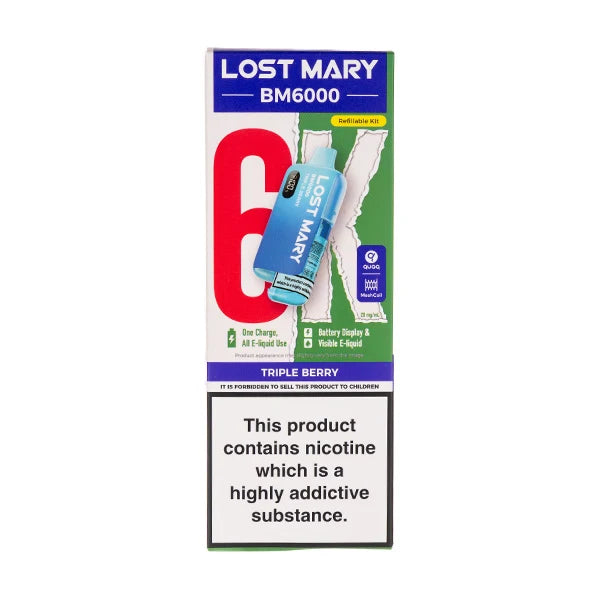 LOST MARY BM6000 RECHARGEABLE KITS PACK OF 5