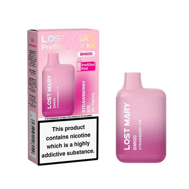 LOST MARY BM600 RECHARGEABLE PREFILLED KIT PACK OF 10