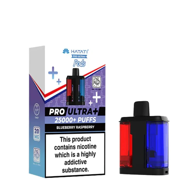 Hayati Pro Ultra Plus 25K Blueberry Raspberry Refill Pods