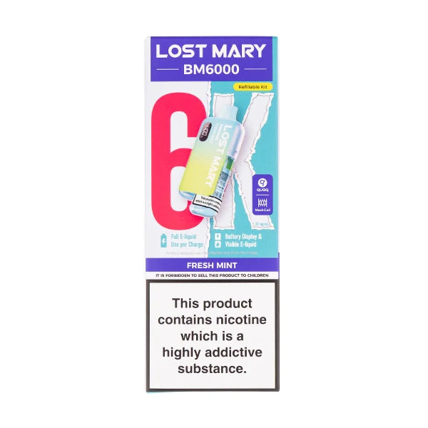 LOST MARY BM6000 RECHARGEABLE KITS PACK OF 5