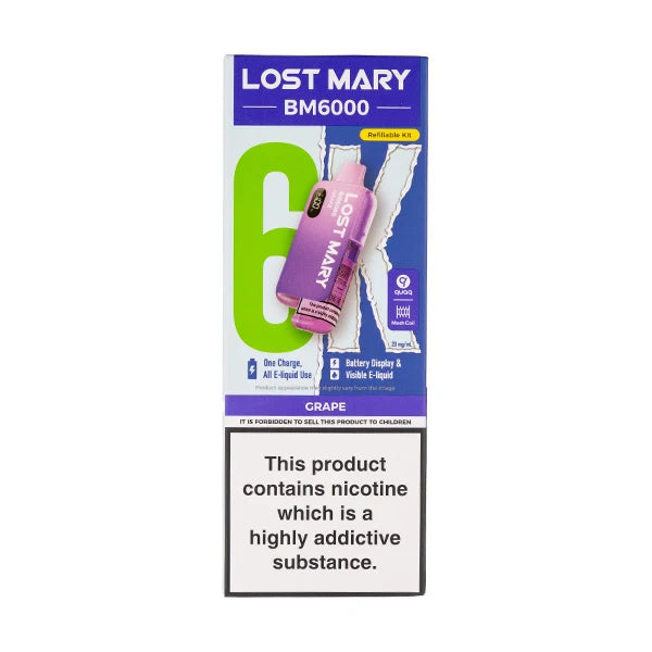 LOST MARY BM6000 RECHARGEABLE KITS PACK OF 5