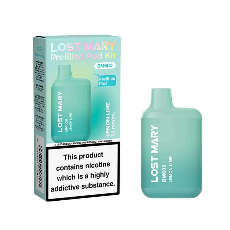 LOST MARY BM600 RECHARGEABLE PREFILLED KIT PACK OF 10