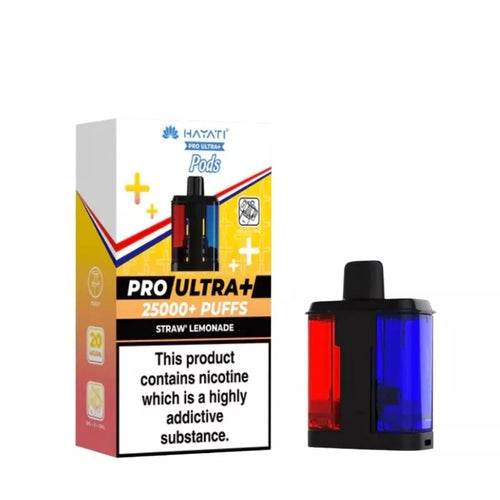 Hayati Pro Ultra Plus 25K Straw' Lemonade Refill Pods