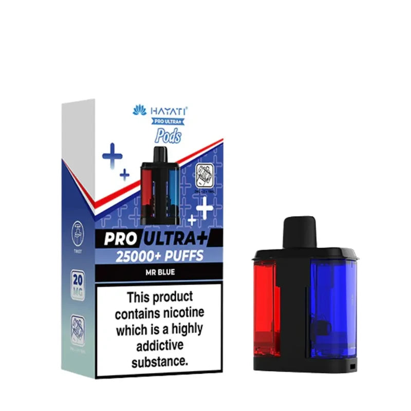 Hayati Pro Ultra Plus 25K Mr Blue Refill Pods