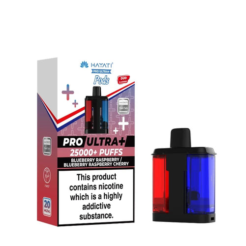 Hayati Pro Ultra Plus 25K Blueberry Raspberry / Blueberry Raspberry Cherry Refill Pods
