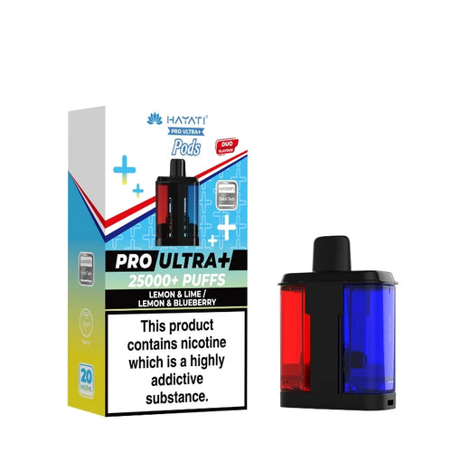 Hayati Pro Ultra Plus 25K Lemon & Lime / Lemon & Blueberry Refill Pods