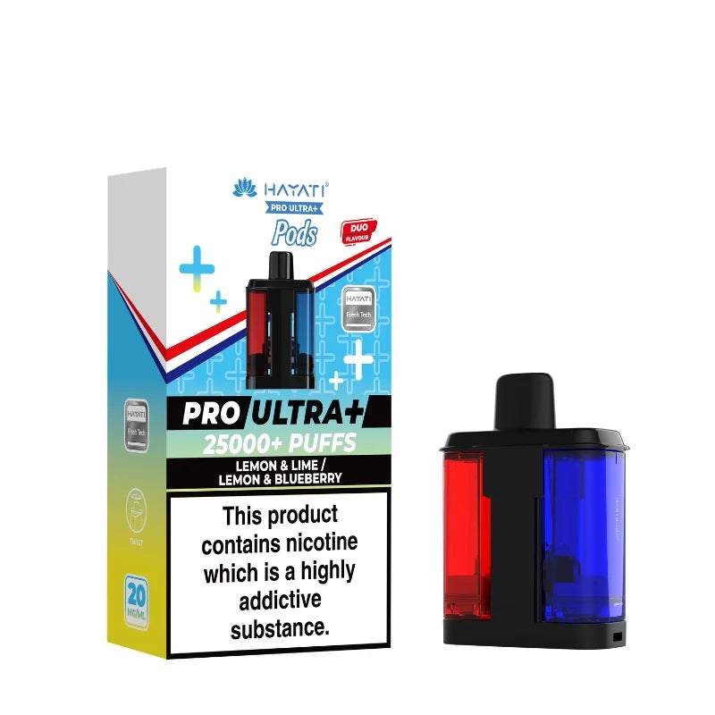 Hayati Pro Ultra Plus 25K Lemon & Lime / Lemon & Blueberry Refill Pods