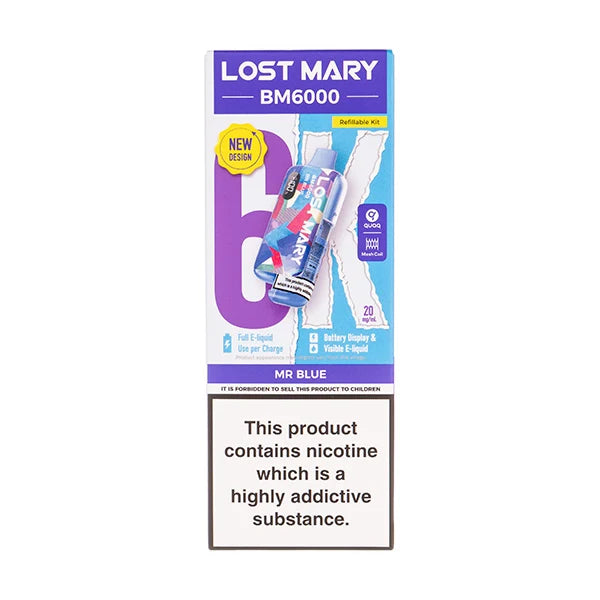 LOST MARY BM6000 RECHARGEABLE KITS PACK OF 5