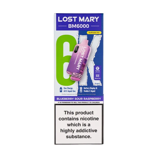 LOST MARY BM6000 RECHARGEABLE KITS PACK OF 5