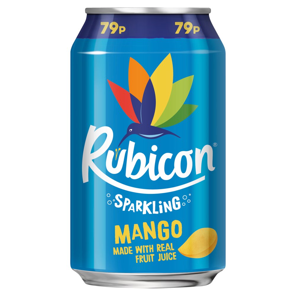 Rubicon Soft Drinks Cans 330ml × 24 × 1
