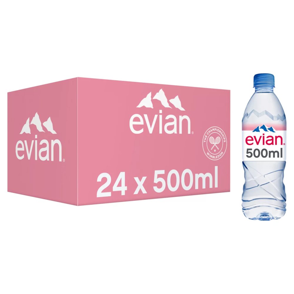 evian Still Natural Mineral Water 24 x 50cl