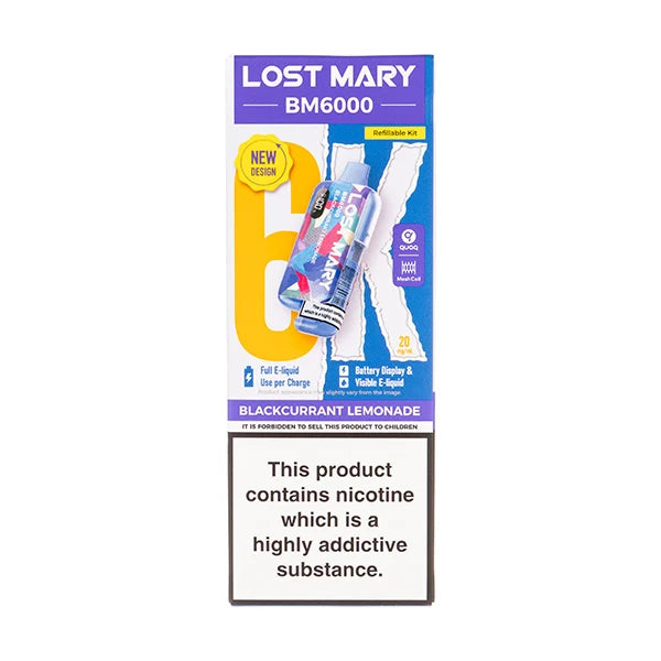 LOST MARY BM6000 RECHARGEABLE KITS PACK OF 5
