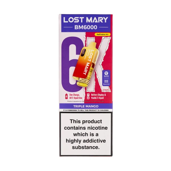 LOST MARY BM6000 RECHARGEABLE KITS PACK OF 5