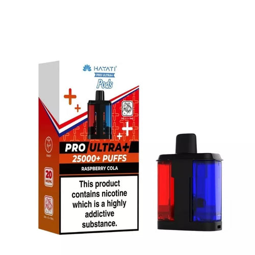 Hayati Pro Ultra Plus 25K Raspberry Cola Refill Pods