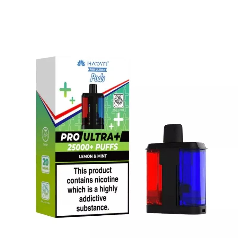 Hayati Pro Ultra Plus 25K Lemon & Mint Refill Pods