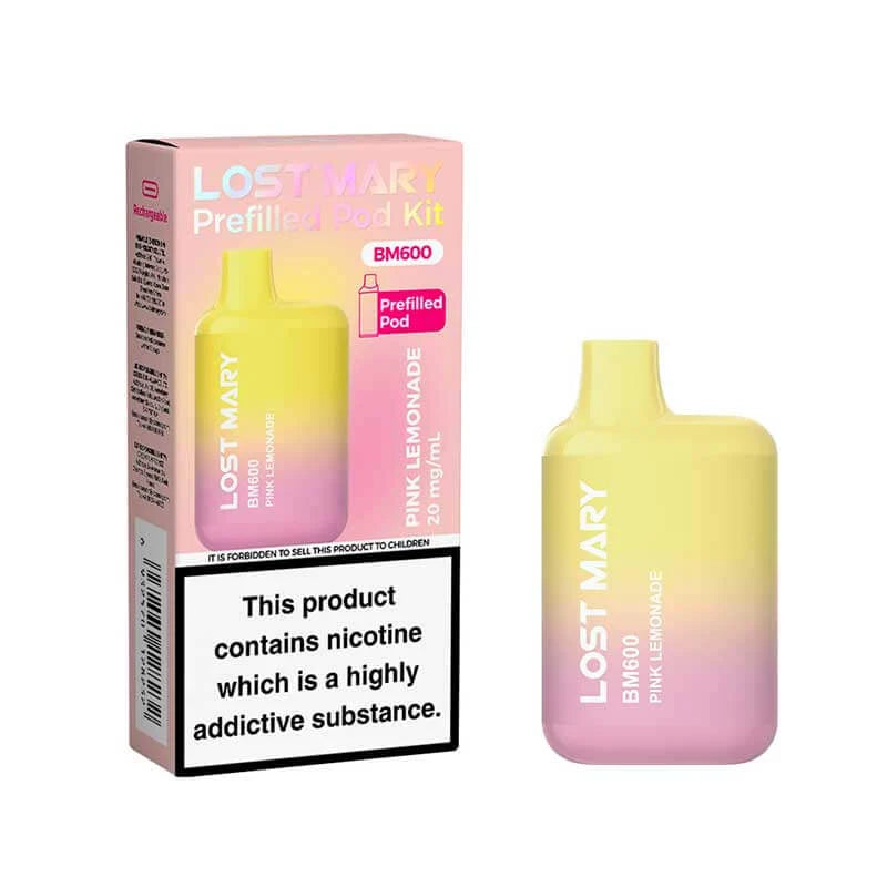 LOST MARY BM600 RECHARGEABLE PREFILLED KIT PACK OF 10