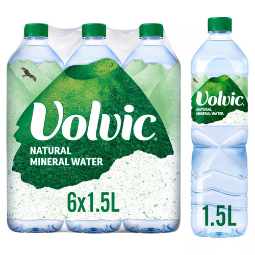 Volvic Natural Mineral Water 6 x 1.5L