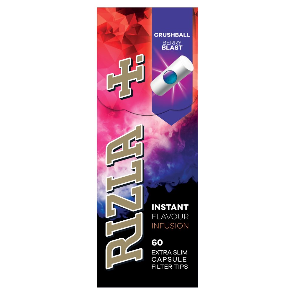 Rizla Polar Blast Extra Slim Filters Tips 60 Pack P × 24 × 1
