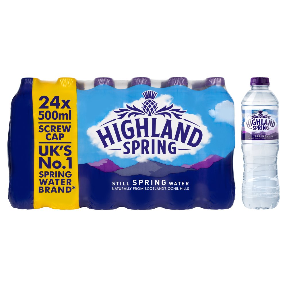 Highland Spring Still Spring Water 24 x 500ml