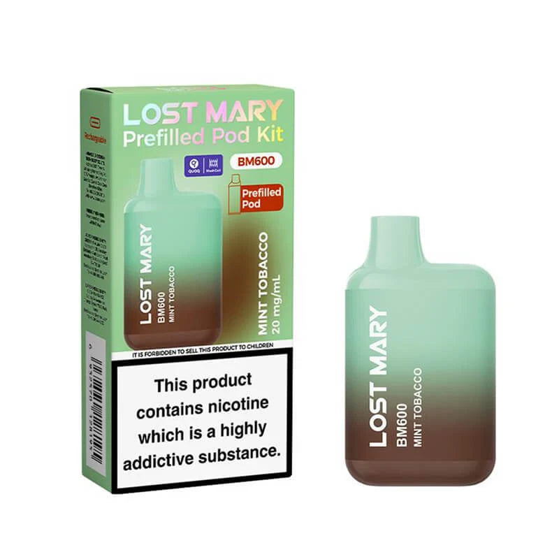 LOST MARY BM600 RECHARGEABLE PREFILLED KIT PACK OF 10
