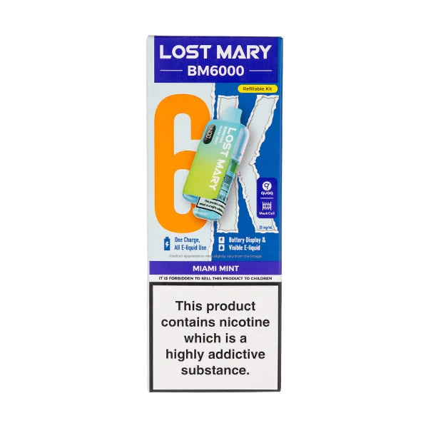 LOST MARY BM6000 RECHARGEABLE KITS PACK OF 5