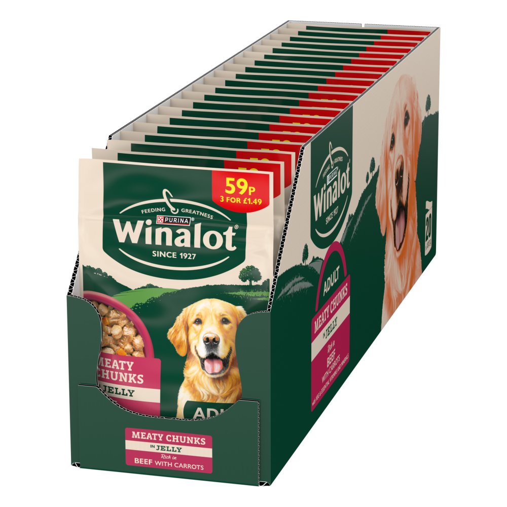 WINALOT Meaty Chunks  Wet Dog Food 100g