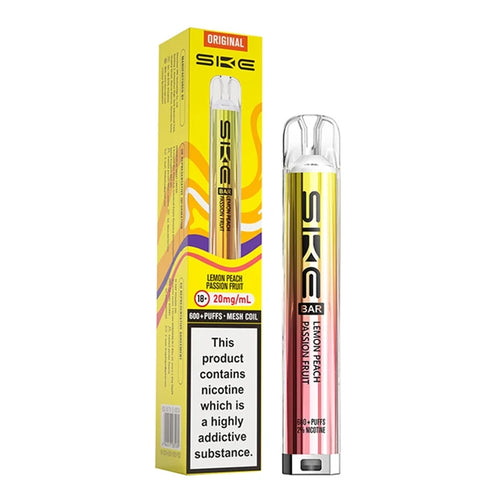 ske bar 600 prefilled pod kit Lemon Peach Passion fruit