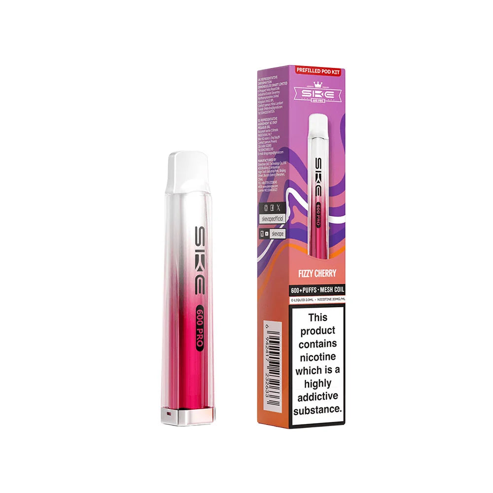 SKE BAR 600 RECHAREABLE PREFILLED KIT PACK OF 10