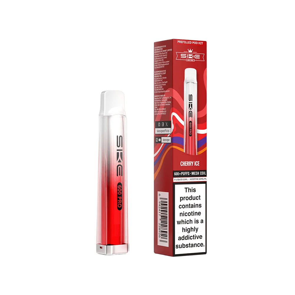 SKE BAR 600 RECHAREABLE PREFILLED KIT PACK OF 10