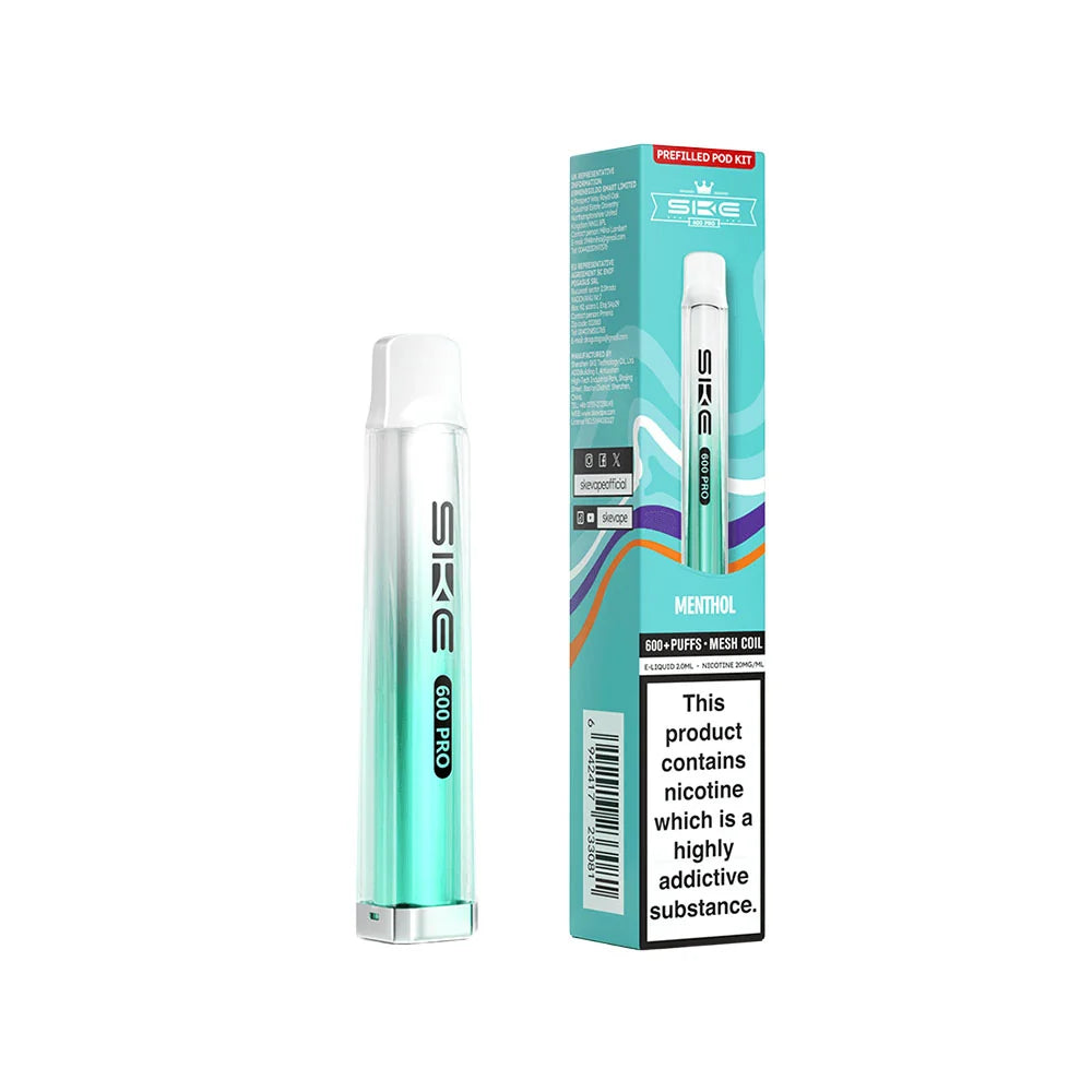SKE BAR 600 RECHAREABLE PREFILLED KIT PACK OF 10