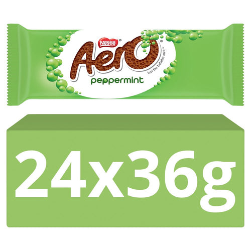 Aero Bubbly Peppermint Chocolate Bar 36g × 24 × 1