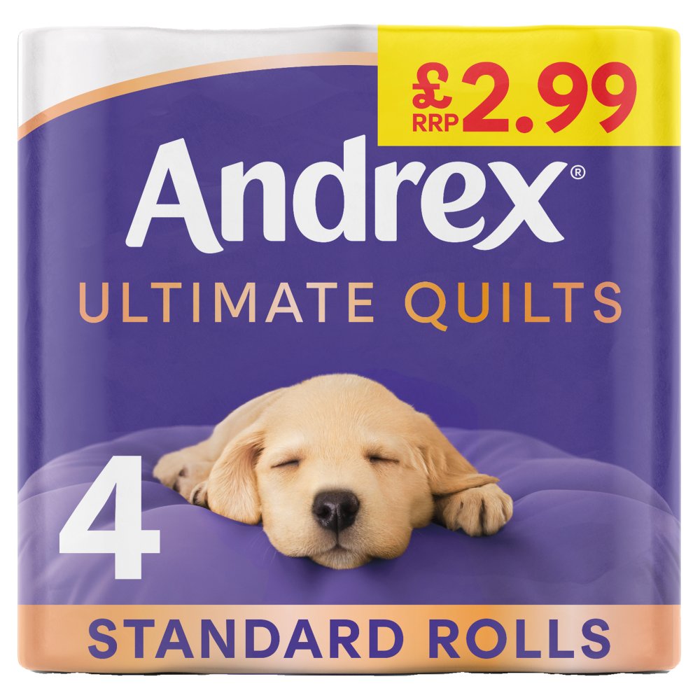 Andrex Ultimate Quilts Toilet Tissue 4 × 6 × 1 Rolls £2.99 PMP