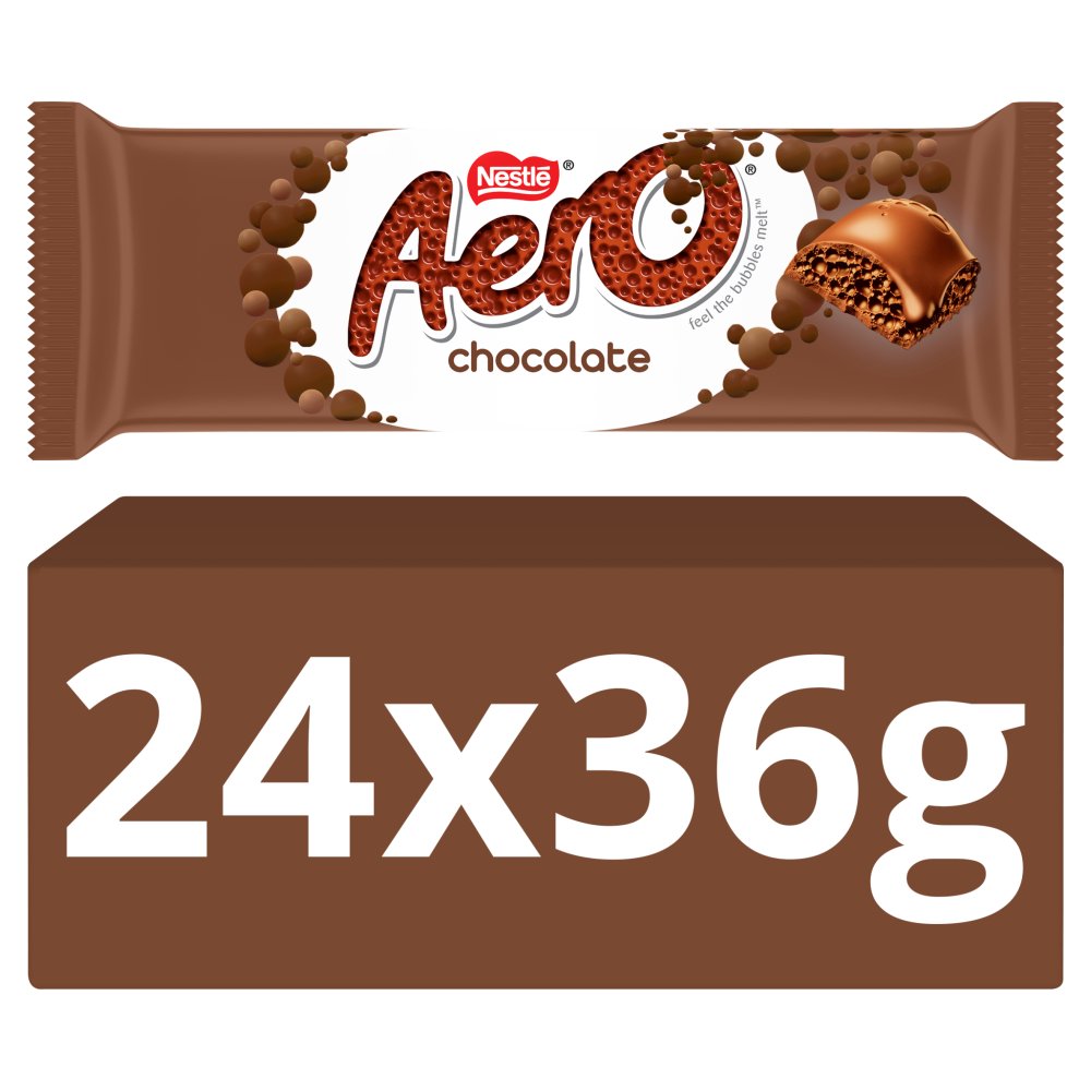 Aero Milk Chocolate Bar 36g Bar × 24 × 1