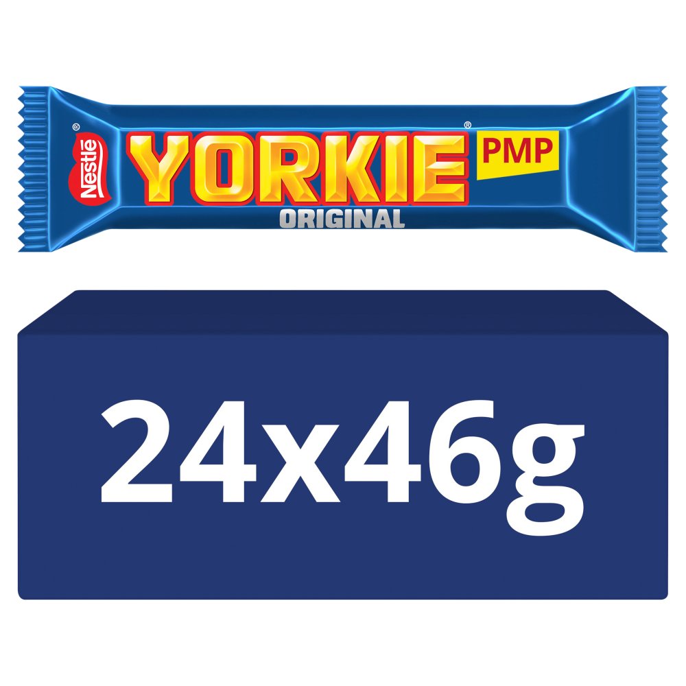 Yorkie Milk Chocolate Bar 46g PMP 89p Std × 24 × 1