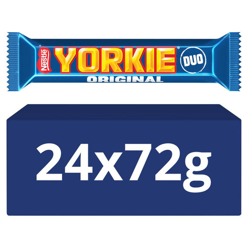 Yorkie DUO Milk Chocolate Bar 72g × 24 × 1
