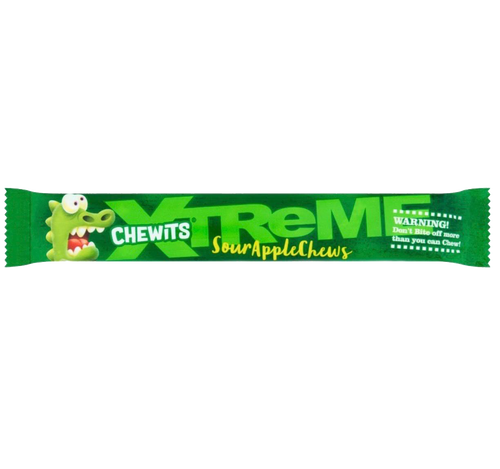 Chewits SourApple Chews 24x34g