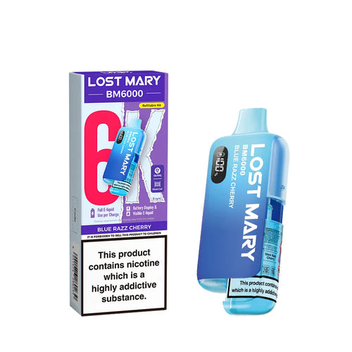 Lost marry vape bm 6000 blue Razz Cherry