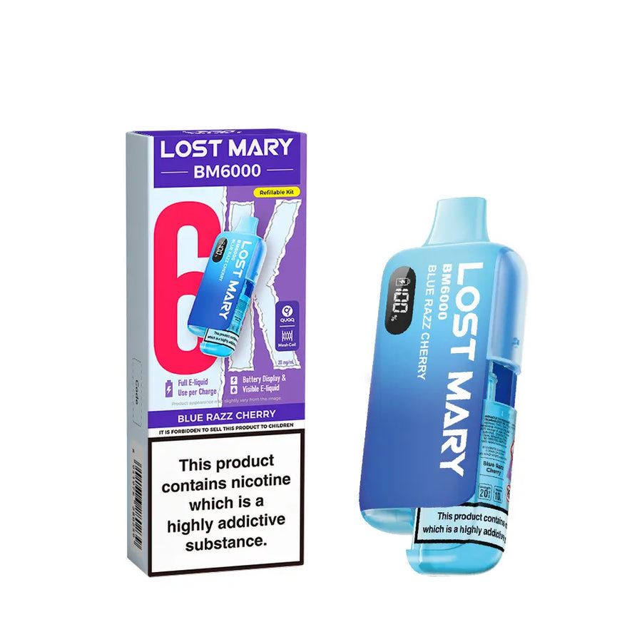 Lost marry vape bm 6000 blue Razz Cherry
