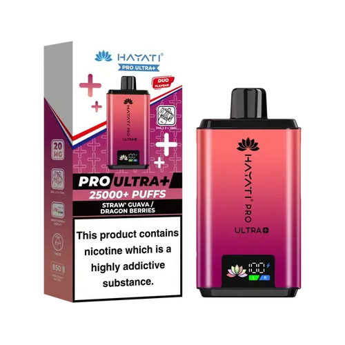 Hayati Pro Ultra+ 25000 Puffs Strawberry Guava / Dragon Berries